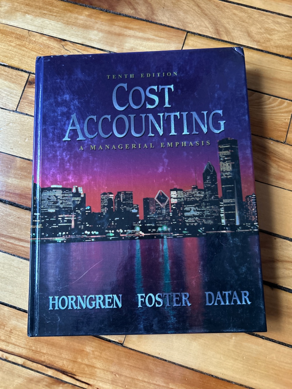 Vintage Movie Prop Home School Cost Accounting Hardcover 10th Edition TextBook